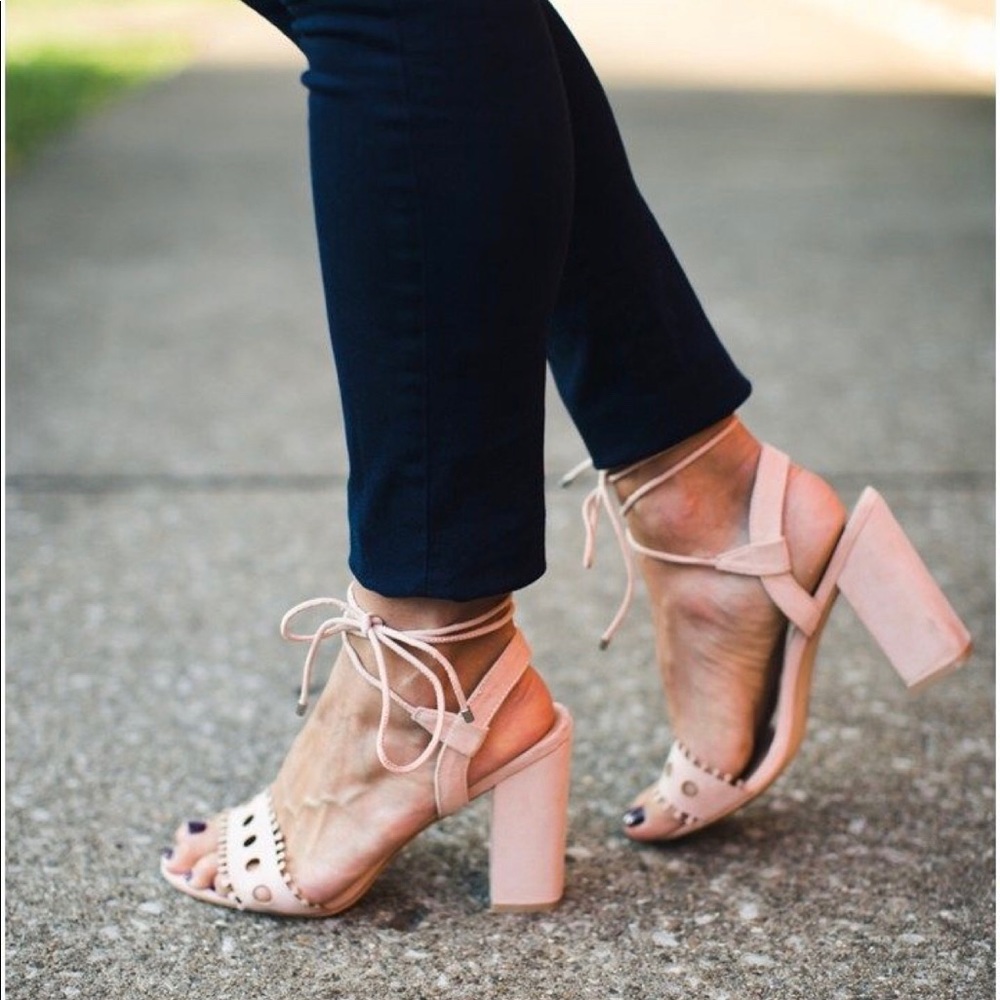 Blush pink sandals